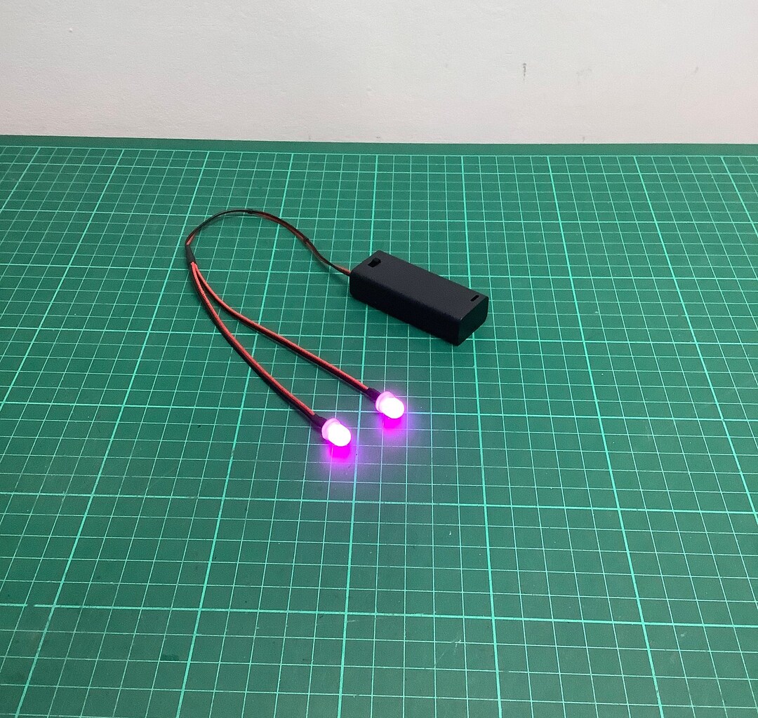 8mm LED Colour Fade Eye Light Kit On/off Switch Cosplay Etsy
