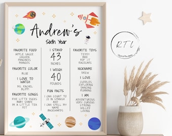 Editable Outer Space Milestone Sign First Trip Around the Sun Milestone Sign Birthday Milestone Download Editable S560 P986