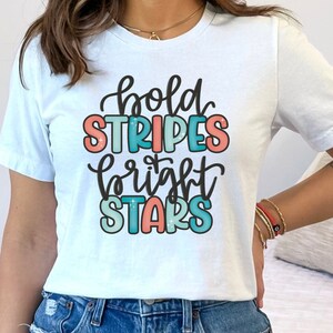 Stars and Stripes Shirt, lustiges Juli Fourth Shirt, Womens Retro 4. Juli Shirt, Unabhängigkeitstag, Rot Weiß und Blau, 4. Juli, Tshirt