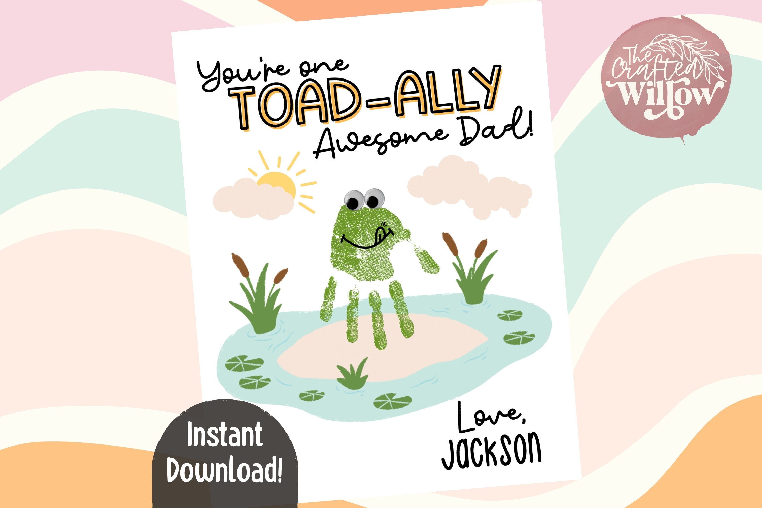 Father s Day Handprint Printable Sentimental Dad Gift Printable Kid s father-s-day-handprint-printable-sentimental-dad-gift-printable-kid-s