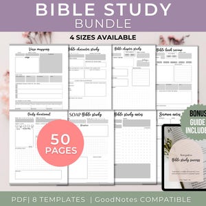 Bible Study Templates Printables Digital Faith Journal Bible Study Tools Prayer Journal Inserts Scripture Study Resources