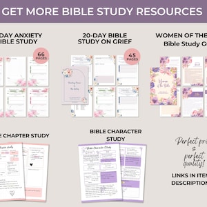 Daily Devotional Journal, Digital Bible Study Template, Christian ...