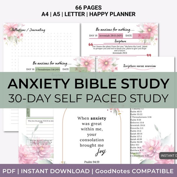Bible and Anxiety - Etsy UK