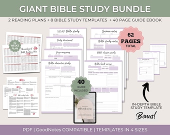 Bible Study Journal Printable, Faith journal Purple, Essential Bible study guide, Printable Bible study for Women, Digital Bible Study