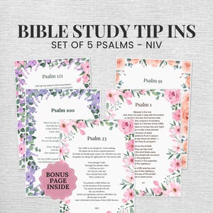Bible Inserts Printable Bible Tip Ins Printable Psalms Loaded Bible Personalized Christian War Binder Inserts NIV