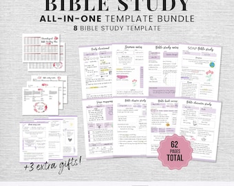 Diario de estudio bíblico imprimible Diario de fe Guía de estudio bíblico Estudio bíblico imprimible para mujeres Estudio bíblico digital