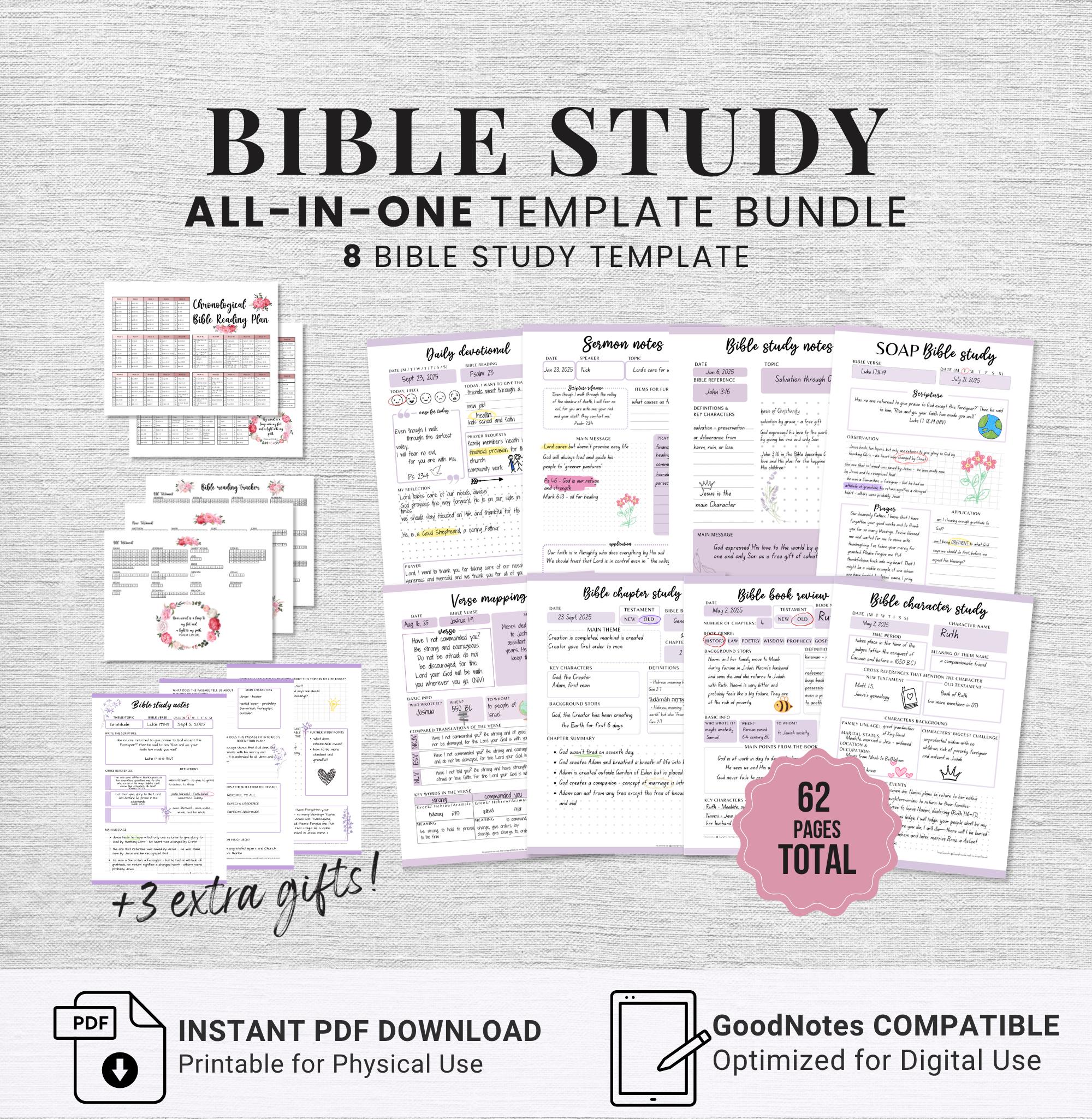 Bible Study Journal Printable Faith Journal Bible Study Guide Printable ...