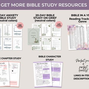 Bible Verse Mapping Printable SET template, Digital Bible Study Printable, Bible Study Tools, Scripture Mapping, Scripture Map Study image 8
