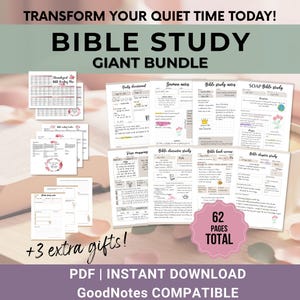 Bible Study Journal Printable, Faith journal Beige, Essential Bible study guide, Printable Bible study for Women, Digital Bible Study A4 A5