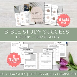 Bible Study Printable, Beginner Bible Study With a Guide, Bible Verse ...