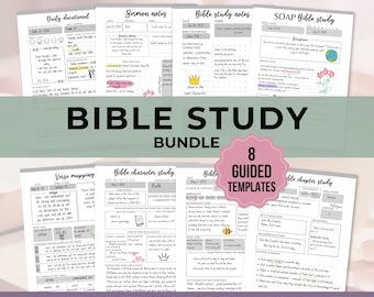 Bible Study Templates Printables Guided Digital Tip-in Resources Faith Journal Bible Study Tools Prayer Journal Inserts Scripture Study