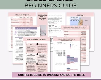 Bible Study Guide for Beginners Bible Study Templates Faith Journal Christian Tip-ins Printable