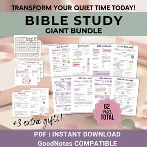 Bibelstudienführer Druckbares Glaubensjournal Bibellehrbuch Druckbare Bibelarbeit für Frauen Digitales Bibelzimmer