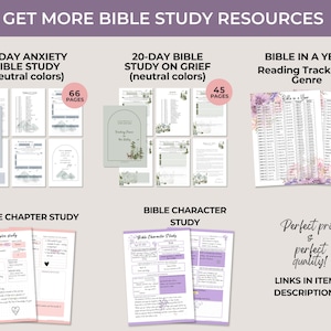 Bible tip ins Bible Journaling Printable Bible Study Resource Miracles of Jesus List Digital Sunday School image 7