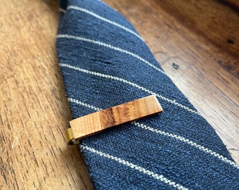 Reclaimed Wood Tie Clip- Hickory