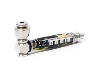 Musical Instruments Handcrafted Pipe | Aluminum Compact Travel Smoking Pipe | Recreational Pipe