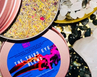 Third Eye Alchemy – Artisan Floral Blend | Rose, Blue Lotus, Chamomile + Lavender for Intuitive Rituals, Meditation + Mindful Self-Care