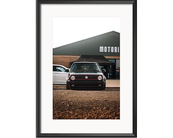 VW Golf GTI Print: Automotive Photography Print, Car Poster