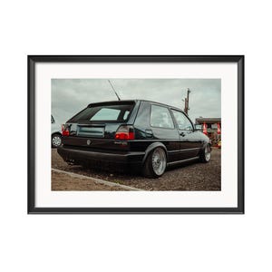 Póster VW Golf GTI MK2 / VW, coches, impresiones de coches, impresiones de automóviles, fotografía de coches, carteles, arte de pared, decoración de pared, fotografía