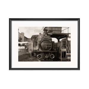 Vintage Trains | Ffestiniog Railway, Welsh Railways, Vintage, Narrow Gauge Railway, Vintage Prints, Steam Train, Wall Art, Home Decor, Print
