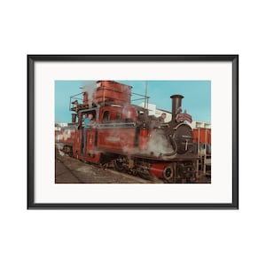 DLG at Portmadog | Ffestiniog Railway, Welsh Railways, Narrow Gauge Railway, Steam trains, Prints, Wall Art, Home Decor, Fine Wall Prints