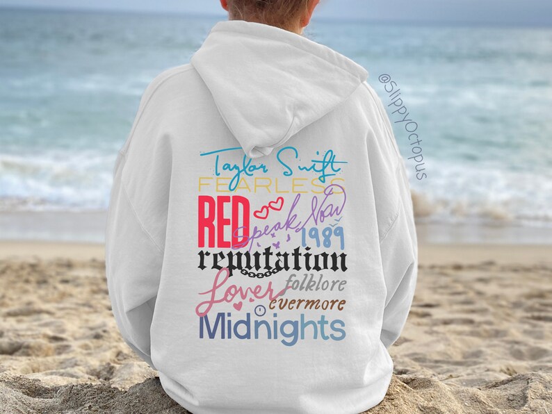 Taylor Swift Albums Hoodie Taylor Swift Merch Taylor Eras Etsy UK
