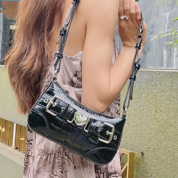 Black y2k shoulder bag new arrivals