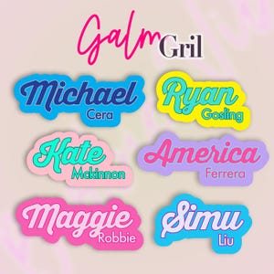 Etiquettes de nom glamour | Stickers prénoms à repasser | Etiquettes de nom | Etiquettes de nom d'école | Etiquettes de nom d'école | Sticker nom déclaration | Sticker prénom | Copain de travail