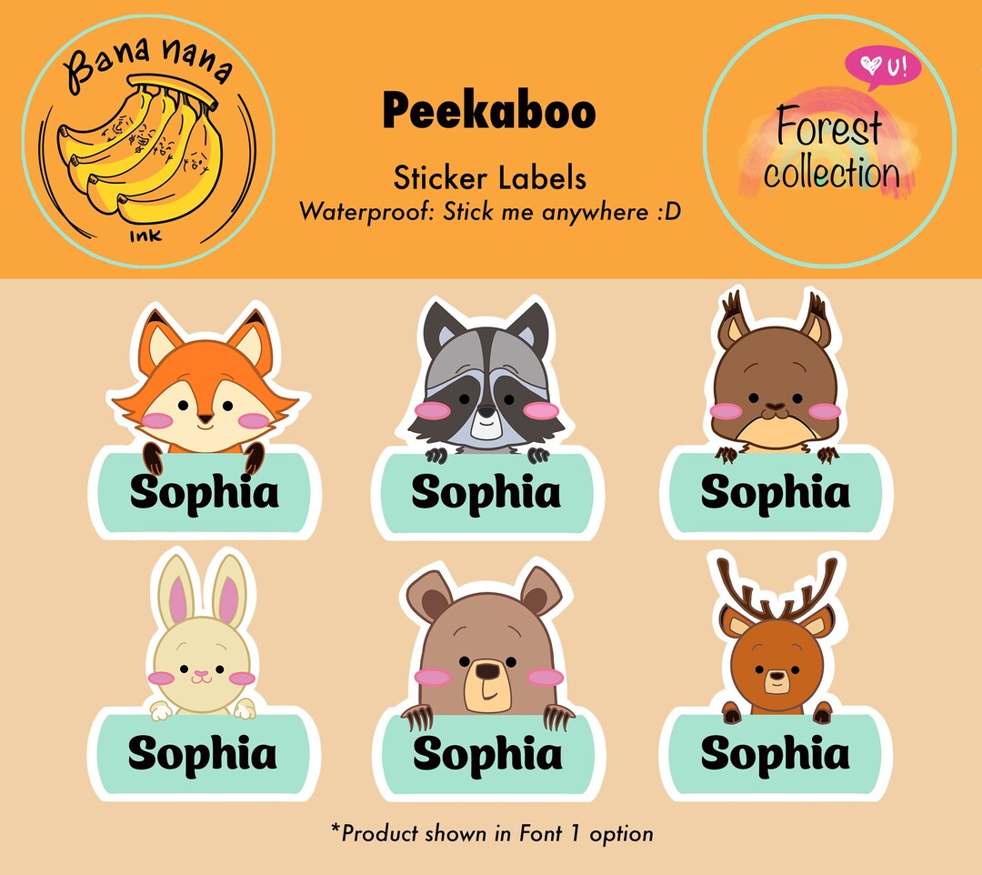 Custom Name Tags Custom Stickers Kids Name Tags Kids Name Labels Daycare Name Tags Preschool