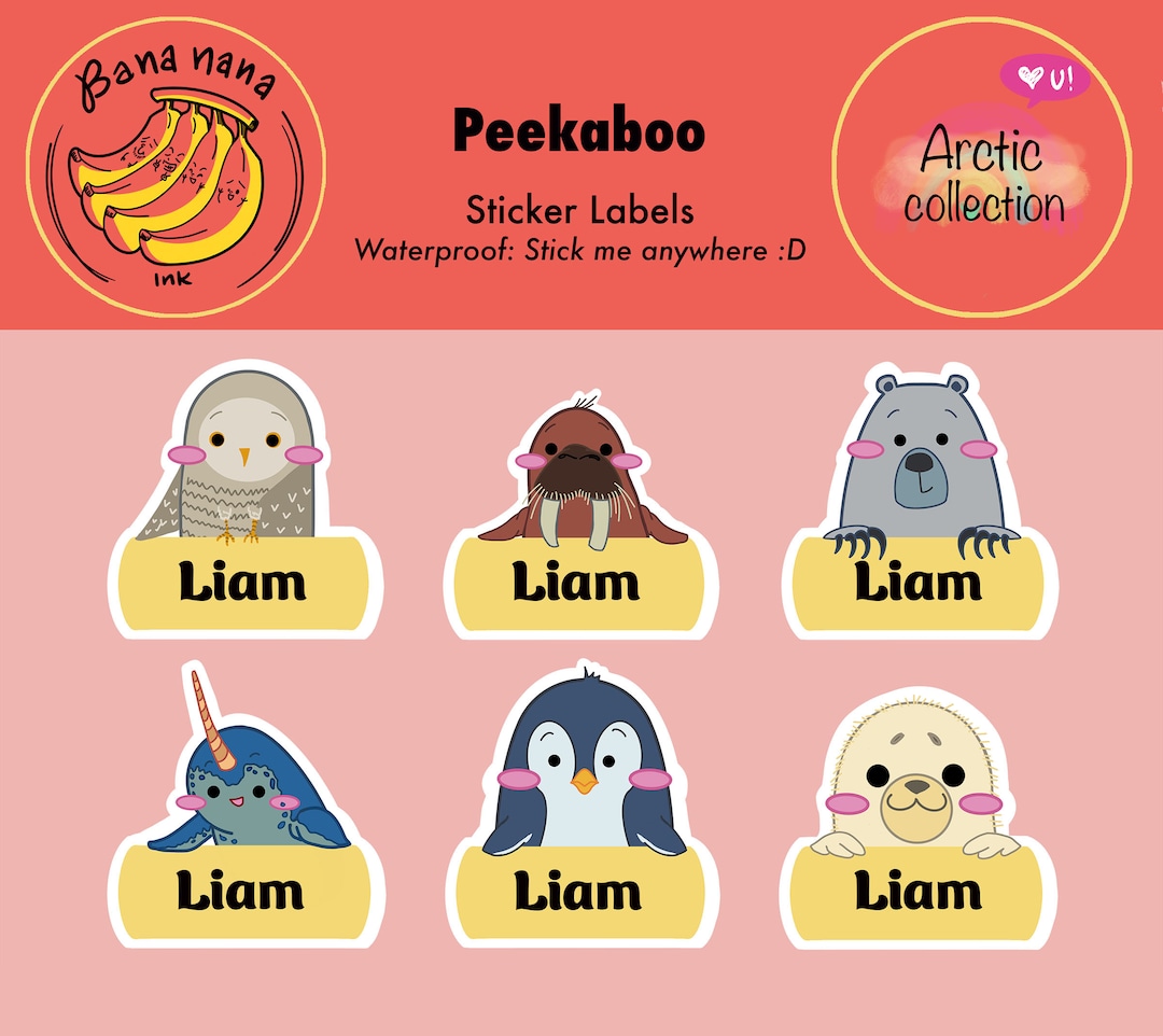 Custom Name Tags Custom Stickers Kids Name Tags Kids Name Labels