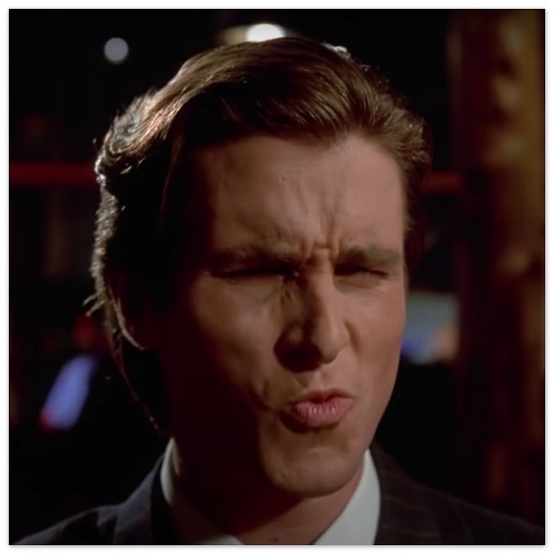 Premium Patrick Bateman Poster, American Psycho Patrick Bateman Poster 
