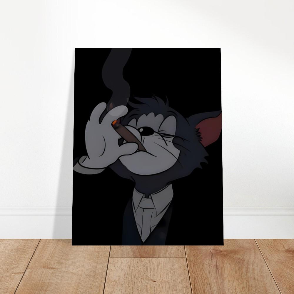 tom and jerry cigarette Premium Tom and Jerry Smoking Cigar Poster, Tom Badass Smoking Cigar  Poster, Cat Smoking Cigar Badass Poster, Badass Smoking Cigar Poster,