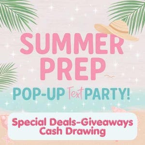Summer Prep Pop-Up Text Party Board for Mary Kay Consultants