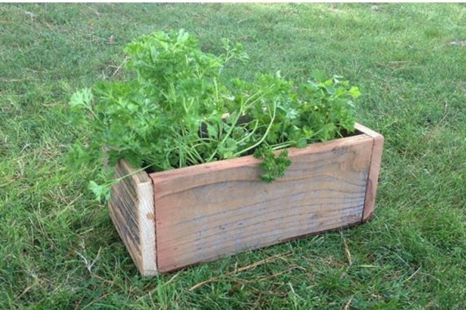 DIY Rustic Reclaimed Wood Planter Box - Etsy