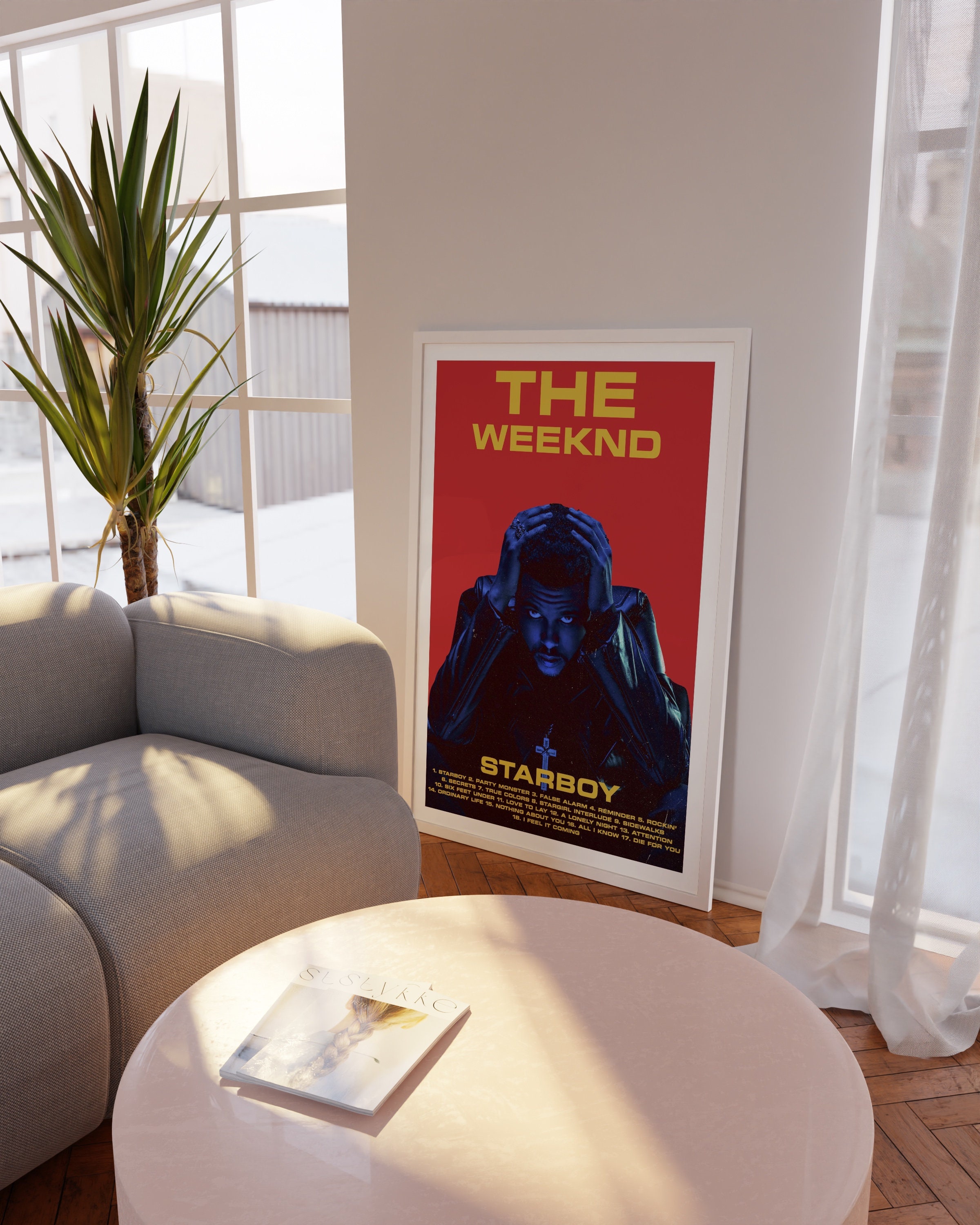 Discover The Weeknd Starboy Albume Poster, Music Poster, Hype Beast Decor