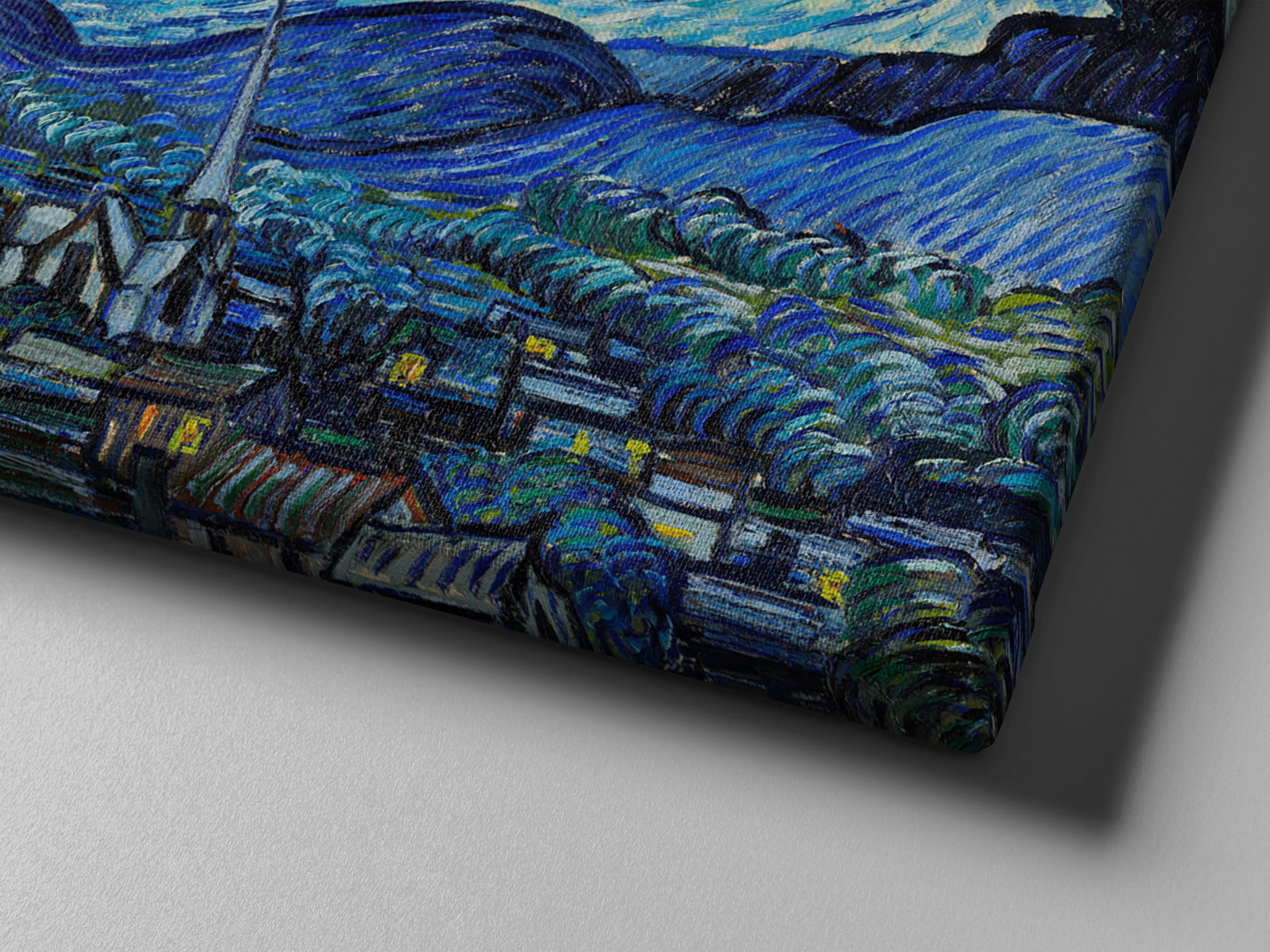 Vincent Van Gogh the Starry Night High Quality Canvas Print - Etsy