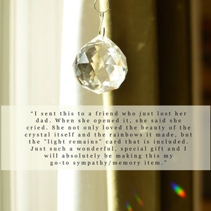 Memorialight modern sympathy gift, loss of father, mother, child, sad fathers day, memorial day, grief crystal, bereavement, remembrance, mothers day, christmas, last minute gift, urn, funeral, best 2024 sympathy gift, miscarriage, dog cat loss, hope