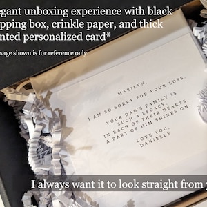 Memorialight modern sympathy gift personalized and unique grief gift. handmade usa woman owned business