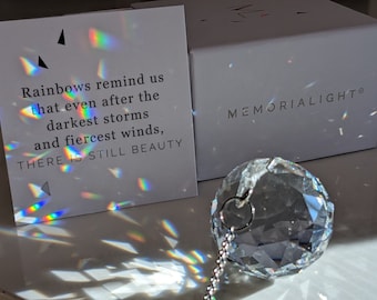 Memorialight "There is Still Beauty" | Sympathy Gift for Mother |Rainbow Maker Best for Daily Remembrance loss of child baby hard loss grief