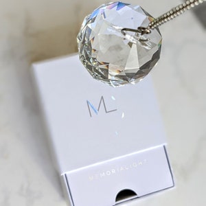 Memorialight modern sympathy gift, loss of father, mother, child, sad fathers day, memorial day, grief crystal, bereavement, remembrance, mothers day, christmas, last minute gift, urn, funeral, best 2024 sympathy gift, miscarriage, dog cat loss, hope