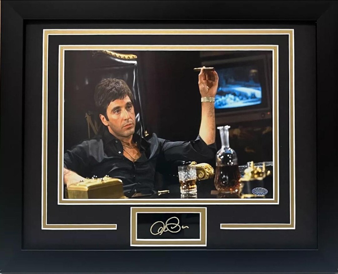 Photo Dédicacée D'Al Pacino Dans Scarface - Réimpression Signée 8x10