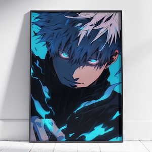 Stampa di poster anime unica - Arte di serie TV, decorazione da parete moderna, regalo manga per lui, regalo per lei, design esclusivo, arte anime per la stanza