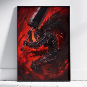 Stampa di poster anime unica - Arte di serie TV, decorazione da parete moderna, regalo manga per lui, regalo per lei, design esclusivo, arte anime per la stanza