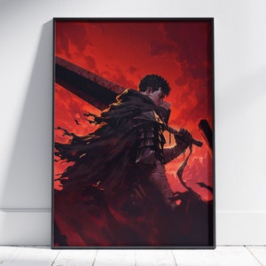 Einzigartiger Anime Poster Druck - TV-Serie Kunst, Moderne Wanddekoration, Manga Geschenk für Ihn, Geschenk für Sie, exklusives Design, Anime Raum Kunst