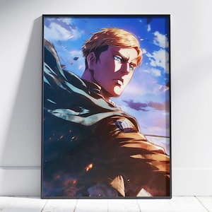 Stampa di poster anime unica - Arte di serie TV, decorazione da parete moderna, regalo manga per lui, regalo per lei, design esclusivo, arte anime per la stanza