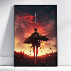 Póster de anime único: arte de series de televisión, decoración de pared moderna, regalo de manga para él, regalo para ella, diseño exclusivo, arte de anime para habitación.