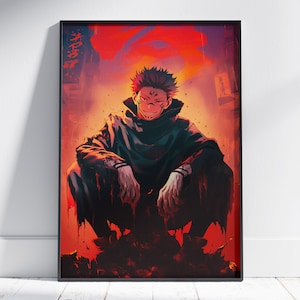 Póster de anime único: arte de series de televisión, decoración de pared moderna, regalo de manga para él, regalo para ella, diseño exclusivo, arte de anime para habitación.