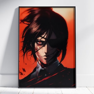 Stampa di poster anime unica - Arte di serie TV, decorazione da parete moderna, regalo manga per lui, regalo per lei, design esclusivo, arte anime per la stanza