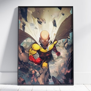 Stampa di poster anime unica - Arte di serie TV, decorazione da parete moderna, regalo manga per lui, regalo per lei, design esclusivo, arte anime per la stanza