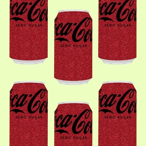 Coca Cola Coke Zero Red Glitter Digital Print / Printable Poster